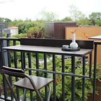 Dış mekan katlanır balkon sehpası, duvara monte, katlanabilir, veranda sehpası, yerden tasarruf sağlayan, balkon ve güverte için asma masa, küçük alanlar için mükemmel