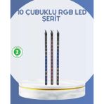 Dış Mekan LED Kayan Yıldız Işığı 10 Çubuk Aydınlatma Midastech - Çok Renkli