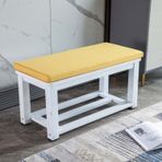 Dış mekan minderi 60 x 40 x 3 cm kalınlığında köpük koltuk pedi, kaymaz, çıkarılabilir yastık, bahçe, veranda, salıncak, iç mekan kullanımı için, banklar ve sandalyeler için ideal
