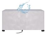 Dış Mekan Mobilya Örtüleri Su Geçirmez 240x80x82 cm Ağır Hizmet Veranda Mobilya Örtüsü Dikdörtgen Masa ve Sandalyeler için XXL Boyut Anti UV Korumalı Rüzgar Geçirmez ve 420D Oxford Kumaş