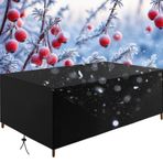Dış Mekan Mobilya Örtüsü 310x160x100cm Su Geçirmez Ağır Hizmet Rüzgar Geçirmez Anti UV Veranda Mobilyalarınızı Soğuktan ve Hava Koşullarından Koruyun Sandalye Masa Kanepe için İdeal Bahçe Kullanımı