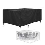 Dış Mekan Mobilya Örtüsü 325x285x95cm Su Geçirmez Rüzgar Geçirmez Anti UV Ağır Hizmet Oxford Polyester Rattan Küp Bahçe Mobilyaları ve Veranda Masasına Uyar Bahçe Masanızı Elementlerden Koruyun
