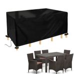 Dış Mekan Mobilya Örtüsü 70x70x70cm Kış Geçirmez 600D Oxford Kumaş Tente Toz Geçirmez ve Hava Koşullarına Dayanıklı Bahçe Takımları Veranda Mobilyalarınızı Elementlerden Koruyun