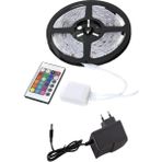 Dış Mekan Su Geçirmez Rgb LED Şerit - 5 mt Kumandalı ve Trafolu Set