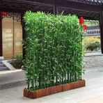 Dış Mekan Yapay Bambu Ağacı - Balkon Güverte Sundurma ve Resepsiyon Odası için Bağımsız Bölme - 50cm/19.7in x 8m Direk Peyzaj Çözümü