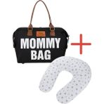 Disanuva Mommy Bag Anne Bebek Çantası + Ergonomik Destekli Emzirme Yastığı Seti - Çok Renkli