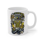 Dişçi Meslek Taraftar Temalı Diş Hekimi Kupa Bardak | Taraftar Meslek Temalı Kupa Bardak | Hediye Mug (Fenerbahçe Temal, Beyaz)