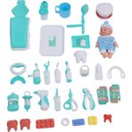 Dişçi Oyuncakları Seti Müzikli Işıklı Gerçekçi Diş Aksesuarları Taklit Tıbbi Kit Oyuncakları Çocuklar Için Diş Oyun Seti Yeşil (Yurt Dışından)