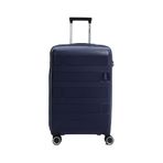 Discovery DC-5236 Kabin Expedition Lacivert Unisex Çekçekli Sert Valiz