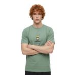 Discovery Expedition Açık Haki Bisiklet Yaka Relaxed Baskılı T-Shirt, 2XL, 5003227069, Açık Haki, erkek