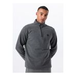 Discovery Expedition Antrasit Melanj Erkek Fermuarlı Yaka Basic Fit Polar Sweatshırt D5WM-SWT3300