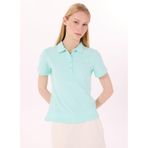 Discovery Expedition Basic Düz Polo T-Shirt, L, 5003227203, Mint, Kadın