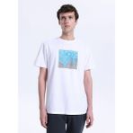 Discovery Expedition Beyaz Erkek %100 Pamuk T-Shirt D6SM-TST3722