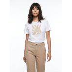 Discovery Expedition Beyaz Unisex Bisiklet Yaka Baskılı T-Shirt D6SU-TST3105