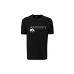 Discovery Expedition Bisiklet Yaka Basic Baskılı T-Shirt, S, 5003107850, Siyah, Erkek