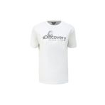 Discovery Expedition Bisiklet Yaka Basic Baskılı T-Shirt, XL, 5003107831, Beyaz, Erkek