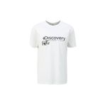 Discovery Expedition Bisiklet Yaka Basic Fit Baskılı T-Shirt, XL, 5003107820, Beyaz, Erkek