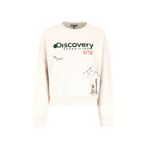 Discovery Expedition Bisiklet Yaka Crop Baskılı Sweatshirt Açık Bej, M, 5003162370, Açık Bej, kadın