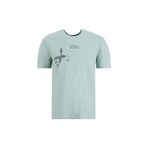 Discovery Expedition Bisiklet Yaka Relaxed Baskılı T-Shirt, L, 5003329854, Mint, Erkek