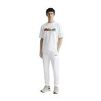 Discovery Expedition Bisiklet Yaka Relaxed Baskılı T-Shirt, L, 5003330110, Kırık Beyaz, Erkek