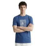 Discovery Expedition Bisiklet Yaka Relaxed Baskılı T-Shirt, M, 5003329783, İndigo, Erkek