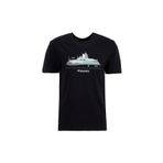 Discovery Expedition Bisiklet Yaka Relaxed Baskılı T-Shirt, M, 5003336688, Siyah, Erkek