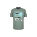Discovery Expedition Bisiklet Yaka Relaxed Baskılı T-Shirt, S, 5003330082, Yeşil, Erkek