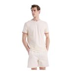 Discovery Expedition Bisiklet Yaka Relaxed Düz T-Shirt, M, 5003330424, Krem, Erkek