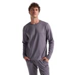 Discovery Expedition Bisiklet Yaka Relaxed Fit Uzun Kollu T-Shirt, 2XL, 5003162274, Antrasit, Erkek