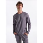 Discovery Expedition Bisiklet Yaka Relaxed Fit Uzun Kollu T-Shirt, M, 5003162274, Antrasit, Erkek