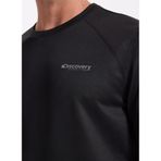 Discovery Expedition Bisiklet Yaka Relaxed T-Shirt, M, 5003162383, Siyah, Erkek