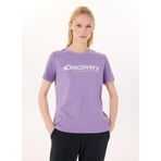 Discovery Expedition Bisiklet Yaka T-Shirt, S, 5003098975, Lila, Kadın
