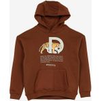 Discovery Expedition D3WB-SWT23 Kahve Kapüşonlu Oversize Baskılı Erkek Çocuk Sweatshirt