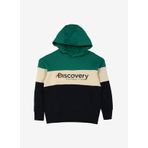 Discovery Expedition D3WB-SWT28 Lacivert Kapüşonlu Uzun Kollu Relaxed Blok Erkek Çocuk Sweatshirt
