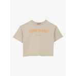 Discovery Expedition D4SG-TST3095 Bej Baskılı Kadın T-Shirt