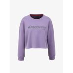 Discovery Expedition D4SL-SWT3030 Lila Kadın Bisiklet Yaka Oversize Baskılı Sweatshirt