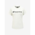Discovery Expedition D4SL-TST3053 Kırık Beyaz Kadın Bisiklet Yaka T-Shirt