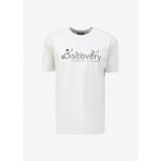 Discovery Expedition D4SM-TST3310 Beyaz Erkek Bisiklet Yaka Basic Baskılı T-Shirt