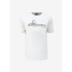 Discovery Expedition D4SM-TST3311 Beyaz Erkek Bisiklet Yaka Basic Baskılı T-Shirt