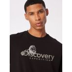 Discovery Expedition D4SM-TST3311 Siyah Bisiklet Yaka Basic Baskılı Erkek T-shirt