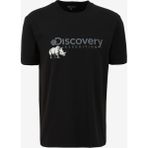 Discovery Expedition D4SM-TST3312 Siyah Bisiklet Yaka Basic Baskılı Erkek T-Shirt