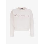 Discovery Expedition D4WL-SWT3010 Kırık Beyaz Kadın Bisiklet Crop Baskılı Sweatshirt