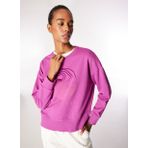 Discovery Expedition D4WL-SWT3092 Lila Kadın Bisiklet Crop Baskılı Sweatshirt