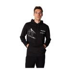 Discovery Expedition D4WM-SWT3218 Siyah Erkek Kapüşon Relaxed Baskılı Sweatshirt