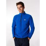 Discovery Expedition D4WM-SWT3993 Mavi Erkek Dik Basic Düz Polar Sweatshirt