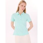 Discovery Expedition D5SL-TST3598 Mint Basic Düz Kadın Polo T-Shirt - XL