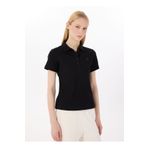 Discovery Expedition D5SL-TST3598 Siyah Basic Düz Kadın Polo T-Shirt