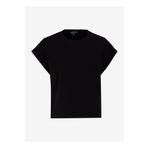 Discovery Expedition D5SL-TST3599 Siyah Bisiklet Yaka Rahat Kalıp Düz Kadın T-Shirt