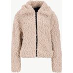 Discovery Expedition D5WL-MNT3722 Bej Peluş Kadın Mont Uzun Kol Relax Kesim Günlük Stil