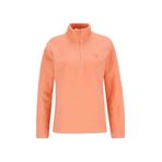 Discovery Expedition D5Wl-Swt3302 Fermuarlı Yaka Basic Düz Kadın Polar Sweatshırt, Somon, Xl